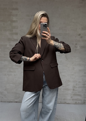 Aarielle structure blazer Dark Brown Neo Noir 